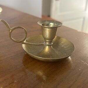 Vintage Brass Candle Holder